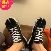 金三志13c同款浅口帆布鞋2020春季新款阿希哥分趾鞋学生休闲复古女单鞋.帆布鞋