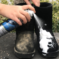 翻毛皮鞋清洁护理磨砂皮泡沫清洁剂无色雪地靴干洗剂洗鞋通用