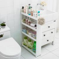 夹缝收纳置物架10cm卫生间冰箱厨房窄缝隙整理柜浴室洗衣机落地式