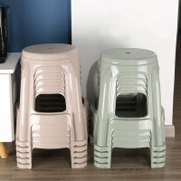 加厚家用 欧式成人 塑料凳子 高凳 餐桌椅子简欧时尚熟胶凳子创意
