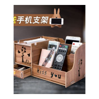 多功能纸巾盒抽纸盒桌面收纳盒创意遥控器客厅餐桌茶几抽纸收纳盒