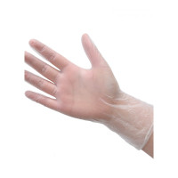 食品级一次性PVC无粉手套/透明100只牙科检查/防静电餐饮手膜