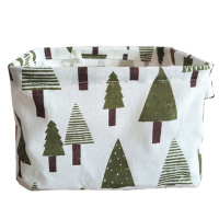 致源布艺桌面收纳盒棉麻办公室储物文具玩具化妆品首饰零食折叠整理筐