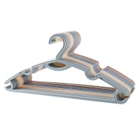 致源10个欧式多功能加厚宽肩无痕衣架 防滑衣挂实心塑料衣服挂衣服撑