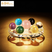 慈元阁开光天然水晶七星阵摆件七彩七星阵家居办公装饰品风水摆设