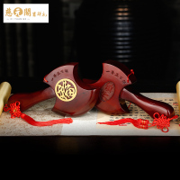 慈元阁开光桃木发财斧风水摆件家居办公工艺装饰品摆设吉祥礼品