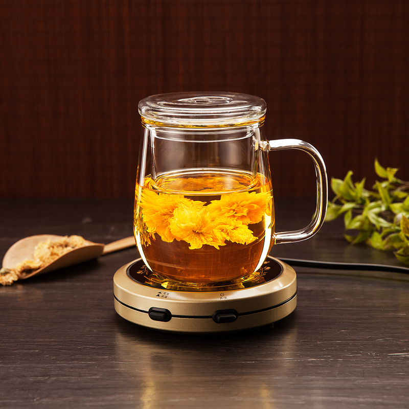加厚玻璃杯 花茶杯水杯茶具杯子女喝水带盖茶杯 办公室过滤泡茶杯水杯