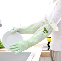 樱桃洗碗手套 加厚橡胶乳胶洗衣衣服防水塑胶胶皮家务耐用冬季加绒