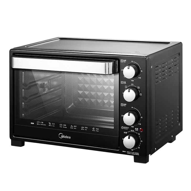 美的（Midea） 电烤箱 T3-321C黑色二代家用多功能 旋转烧烤32L