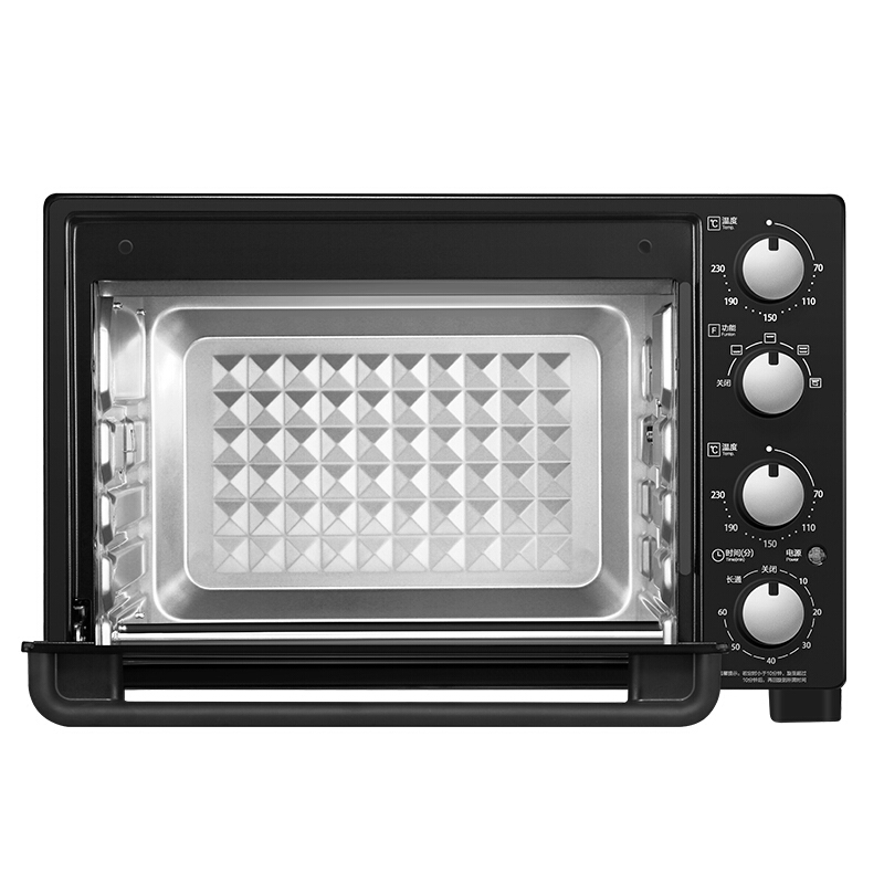 美的（Midea） 电烤箱 T3-321C黑色二代家用多功能 旋转烧烤32L