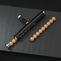车载出风口香薰创意木珠 汽车内饰品迷你实木摆件 固体香水空调夹