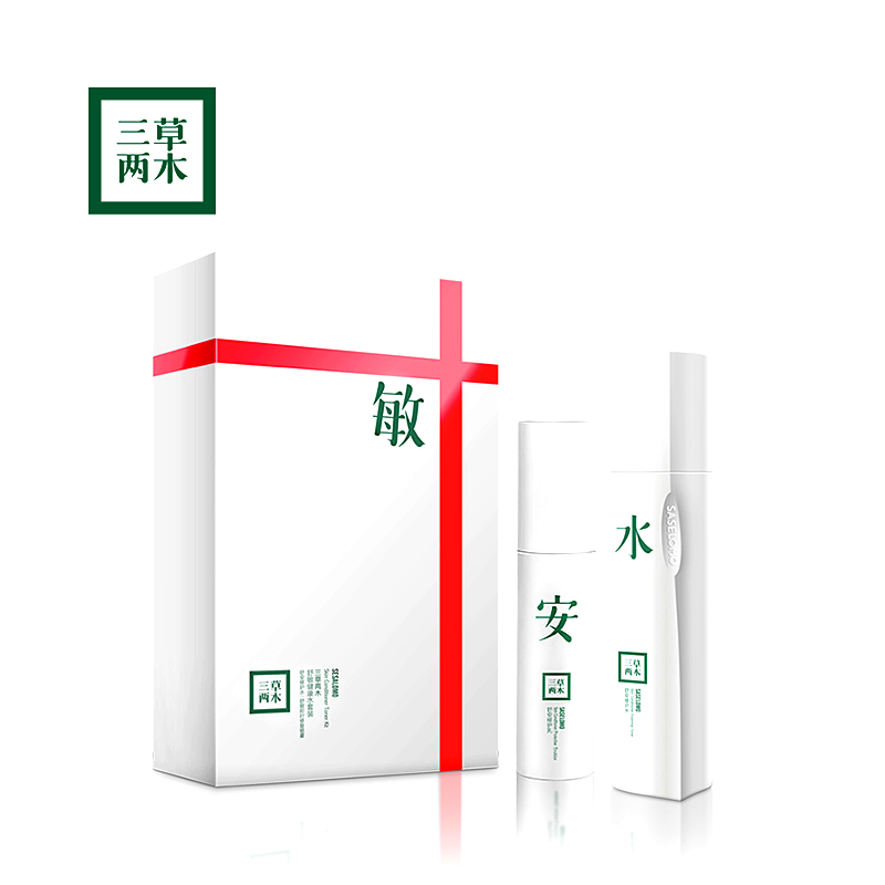 三草两木(SASELOMO) 三草两木舒敏健康水套装(特护版)150ml+60ml 健康水150ml+修护乳60ml