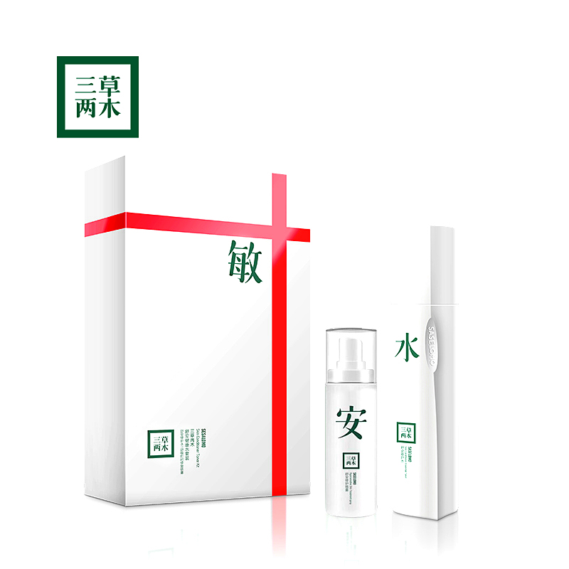 三草两木(SASELOMO) 三草两木舒敏健康水套装(特护版)150ml+60ml 健康水150ml+修护乳60ml