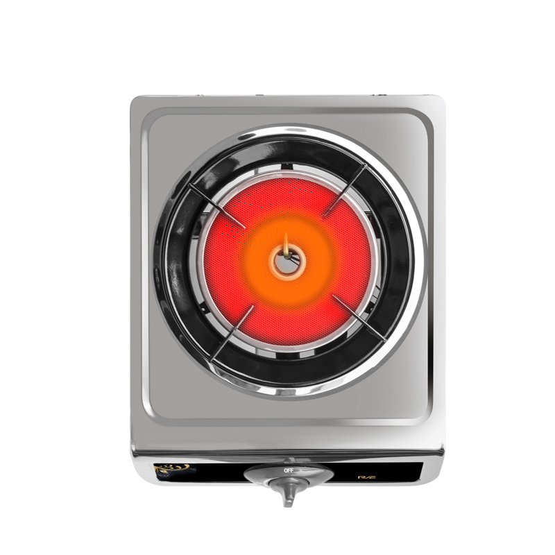 睿尚jztz22红外节能燃气灶单灶天然气嵌入式红外线节能单灶具不锈钢