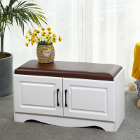 家用欧式换鞋凳鞋柜现代客厅储物凳坐垫收纳鞋架组装鞋凳口