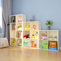 简约玩具收纳柜儿童书柜绘本架书架幼儿园储物柜格子柜子自由组合