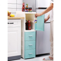 25/35CM夹缝收纳柜塑料床头柜开抽屉式卫生间储物柜厨房置物柜