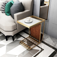 北欧沙发边几边柜边桌大理石角几多功能杂志简约小方几阳台小茶几