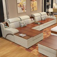 简约现代布艺沙发组合可拆洗大小户型冬夏两用沙发 客厅 整装家具