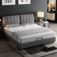 北欧布艺床简约现代软包小户型双人床轻奢ins网红床棉麻布床主卧