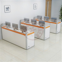 屏风中介办公桌咨询台销售长条物流吧台电脑房产办公桌前台接待台