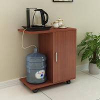 简约现代茶水柜实木餐边柜办公室纯净水储物柜饮水机客厅柜子桶柜