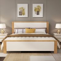 实木床双人床高箱储物床简约现代中式1.8米 1.5m经济型北欧主卧床