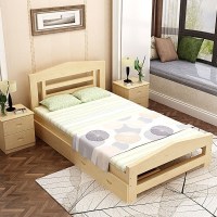 儿童床实木单人床男孩女孩1米小床1.2米松木床学生床1.5米成人床