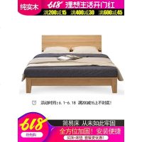 实木床1.8米出租经济型1.5米卧室家具简易床双人架子床租房专用