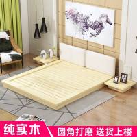 矮床实木榻榻米床1.5/1.8米儿童床/公主双人床日式地台床北欧