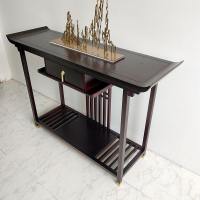 新中式玄关台条案客厅端景台厅玄关桌禅意实木装饰柜现代供桌子