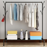 挂衣架落地卧室衣帽架挂包架家用置物架简易衣服架子晾衣架单杆式