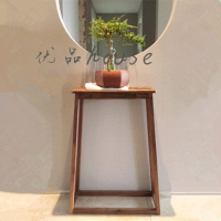 北欧玄关桌简约现代实木玄关台带抽屉条案条几过道走廊隔断置物桌