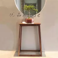 北欧玄关桌简约现代实木玄关台带抽屉条案条几过道走廊隔断置物桌