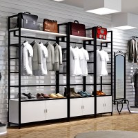 钢木衣帽架衣帽间置物架厅挂衣架落地卧室简易出租房衣柜收纳架