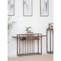 新中式玄关桌现代简约台桌子靠墙实木条案中式条几端景走廊墙边柜