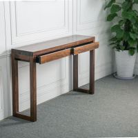 北欧简约中式实木隔断装饰柜后现代条几玄关桌玄关台条案隔断供桌