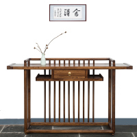 新中式禅意条案老榆木供桌供案条几玄关桌供台供案优质实木家具
