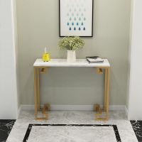 玄关桌厅玄关柜简约现代大理石实木玄关台条案北欧中式进边柜