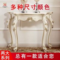 玄关桌客厅欧式轻奢电视柜弧形简约靠墙柜玄关台半圆窄桌沙发背几