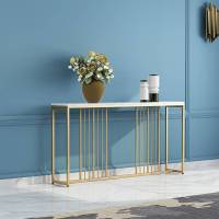 玄关桌简约现代条案玄关台靠墙走廊柜条几装饰桌大理石沙发后背架