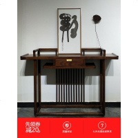 老榆木家具新中式玄关桌仿古条案禅意供桌佛台条几纯实木玄关柜