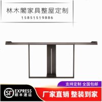 新中式玄关台禅意实木平头条案现代简约玄关桌厅装饰端景台