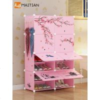 简易小鞋架塑料鞋柜省空间口家用防尘多层经济型简约现代厅柜