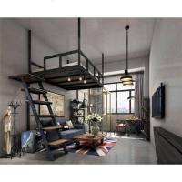 欧式铁艺吊床成年吊床多功能学生床现代简约楼阁公寓高架床挂壁床