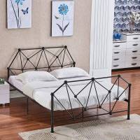 欧式简约现代公主成人环保铁艺床1.5铁床双人床1.8单人床架 1.2米