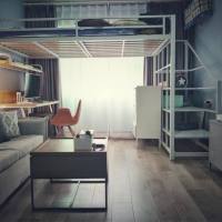 高架床上下铺床单人床单身公寓高低床简约现代宿舍多功能铁艺床