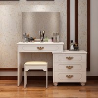 现代简约卧室梳妆台白色高档可伸缩迷你化妆桌梳妆桌化妆台