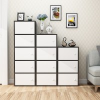 简易储物柜带简约现代书柜自由组合格子柜经济型书架家具置物柜