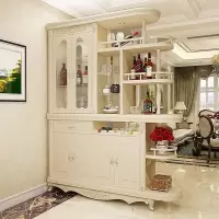 欧式隔断柜酒柜间厅柜双面屏风柜装饰柜进客厅玄关柜大户型鞋柜